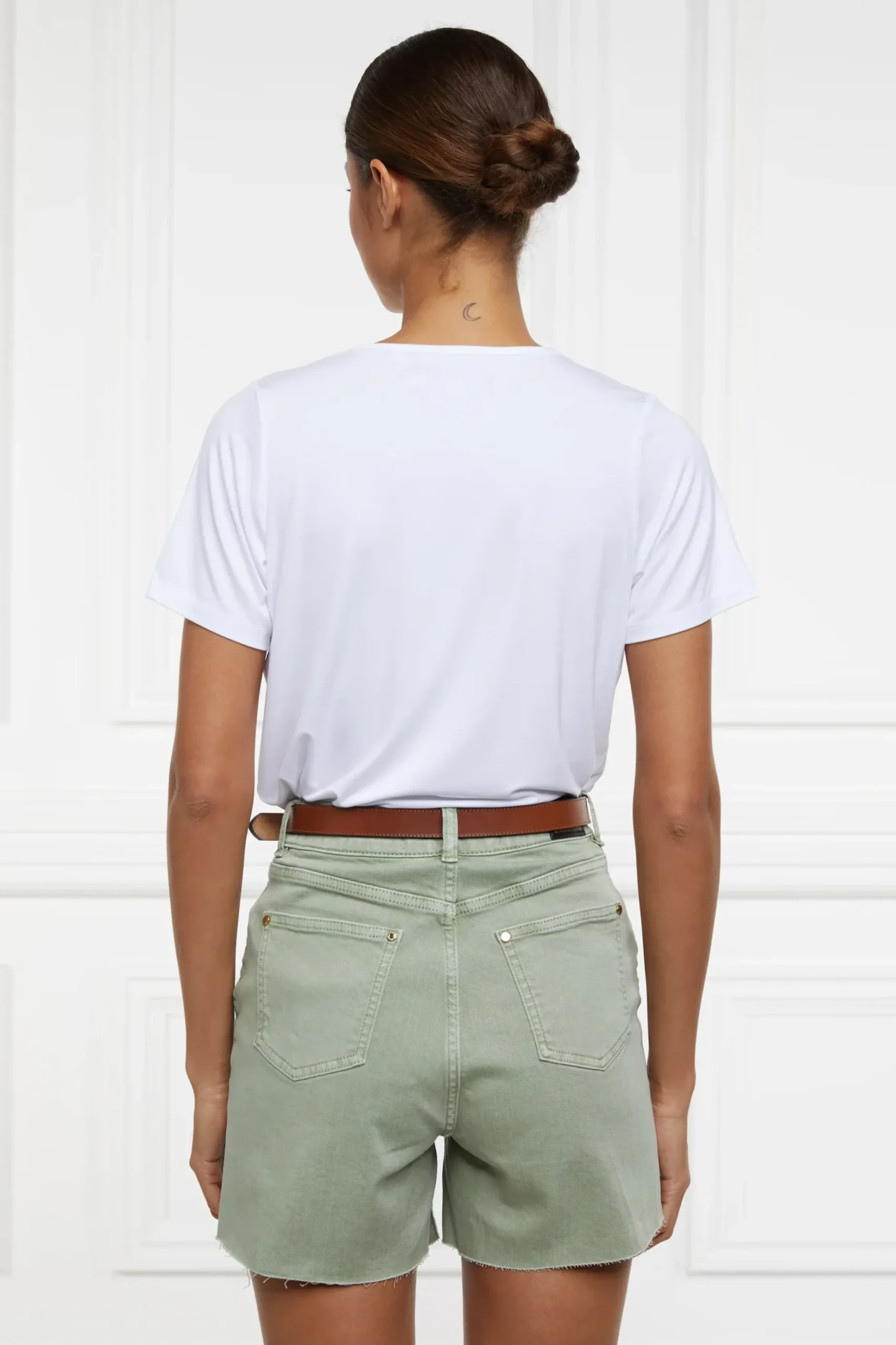 High Rise Denim Short