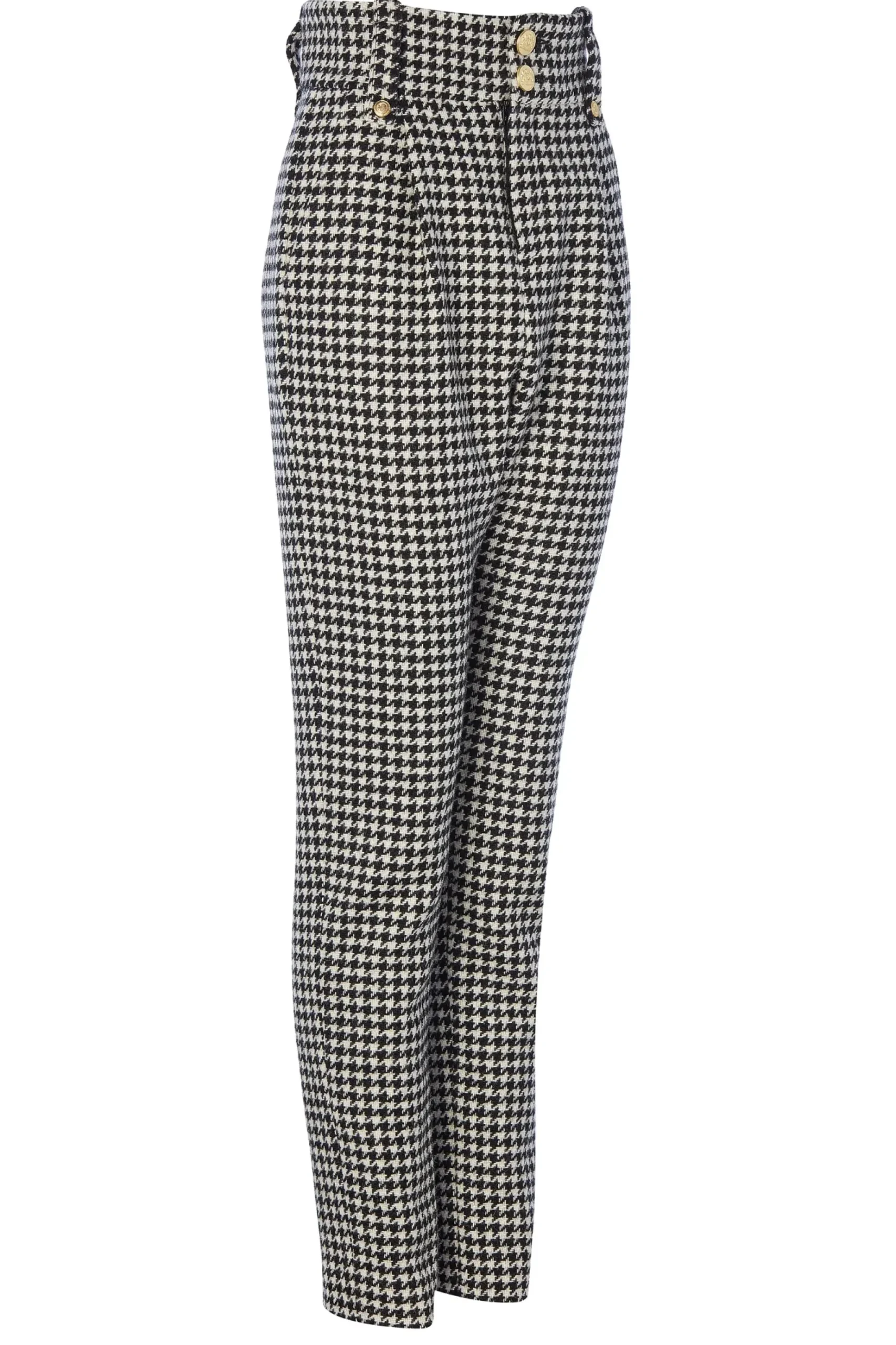 High Waisted Peg Trouser