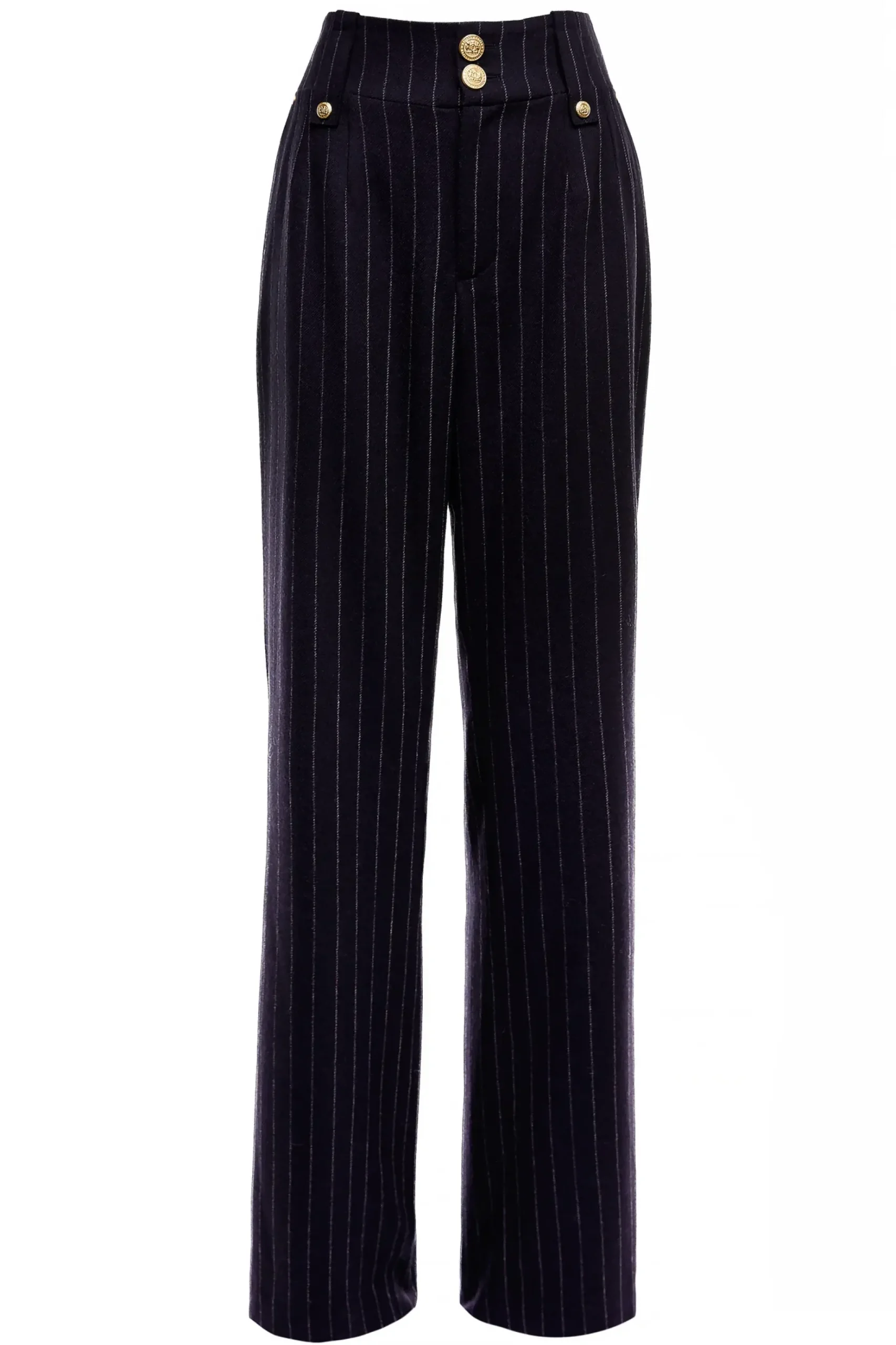 High Waisted Straight Trouser