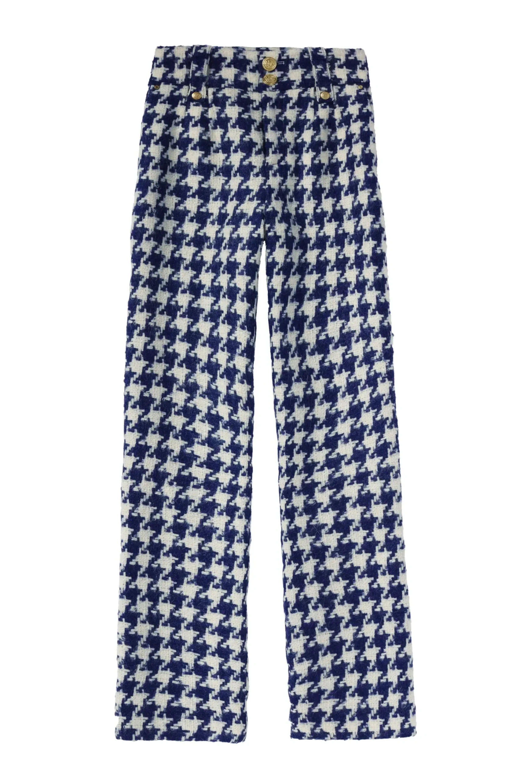 High Waisted Straight Trouser