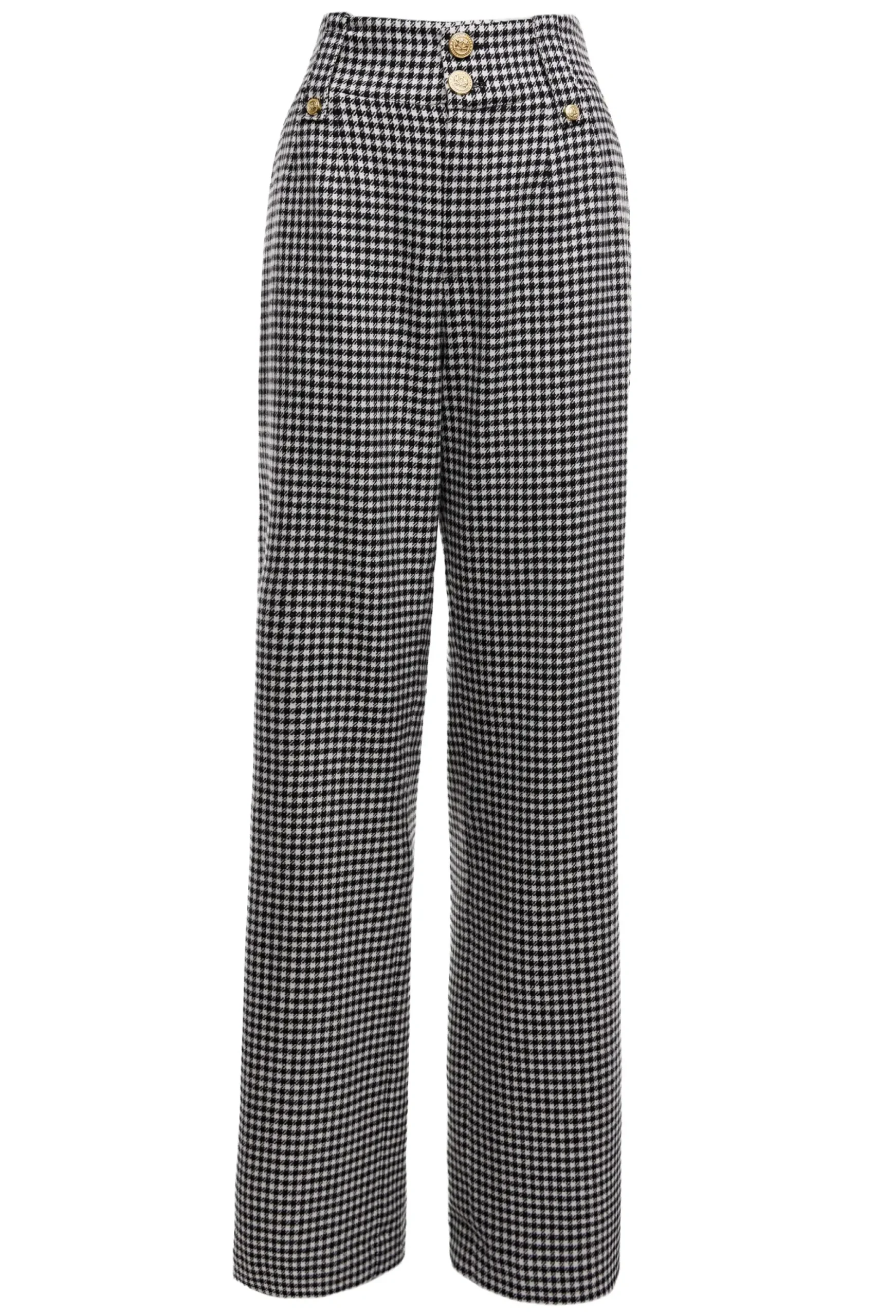High Waisted Straight Trouser
