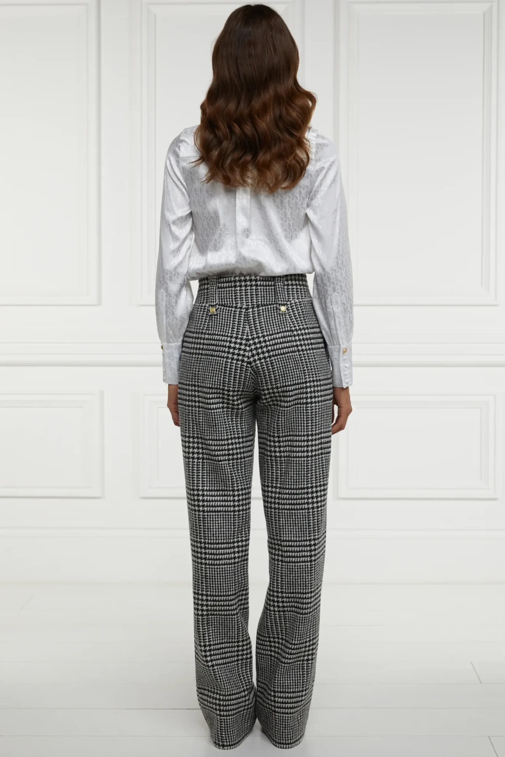 High Waisted Straight Trouser