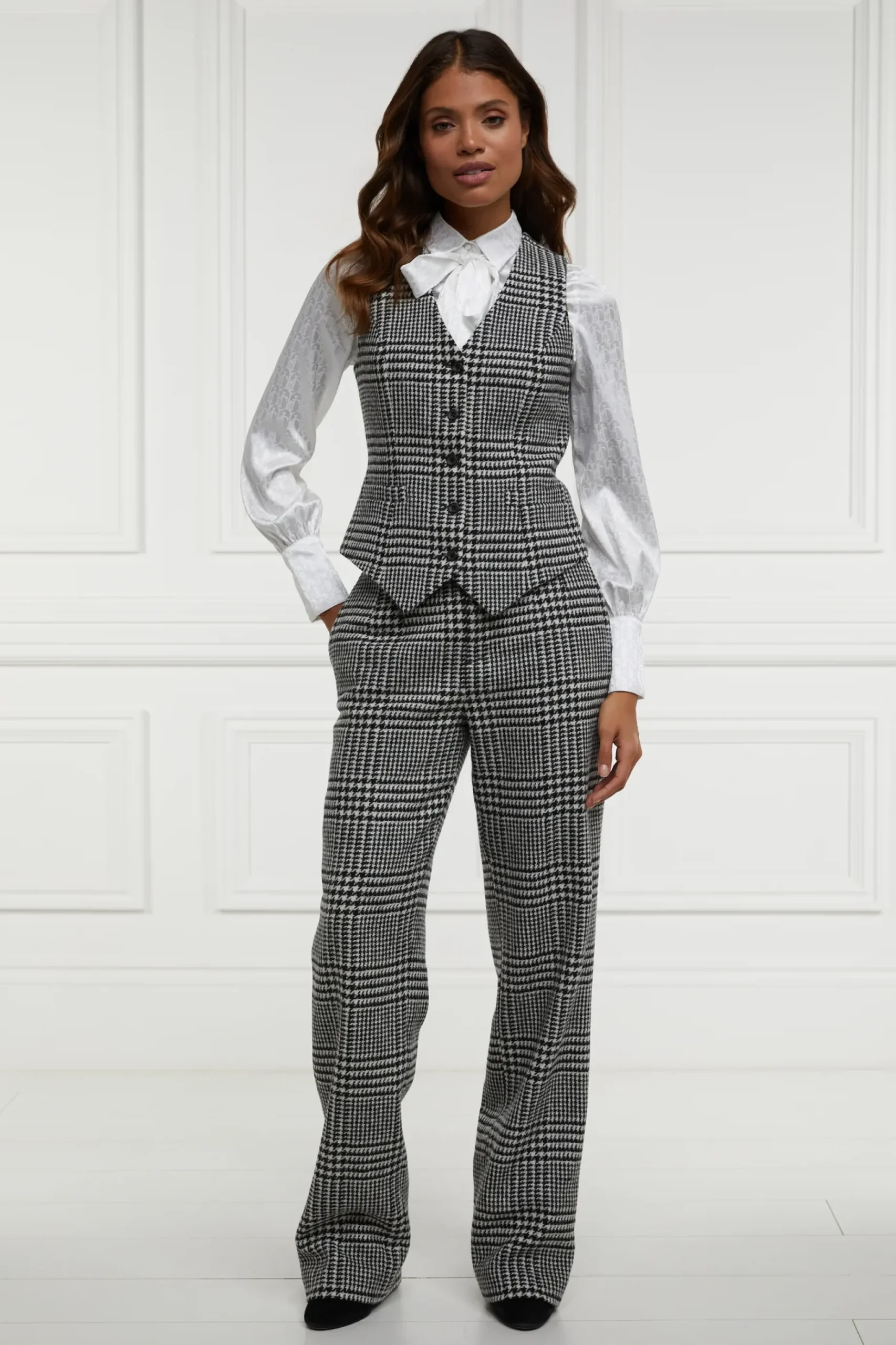 High Waisted Straight Trouser