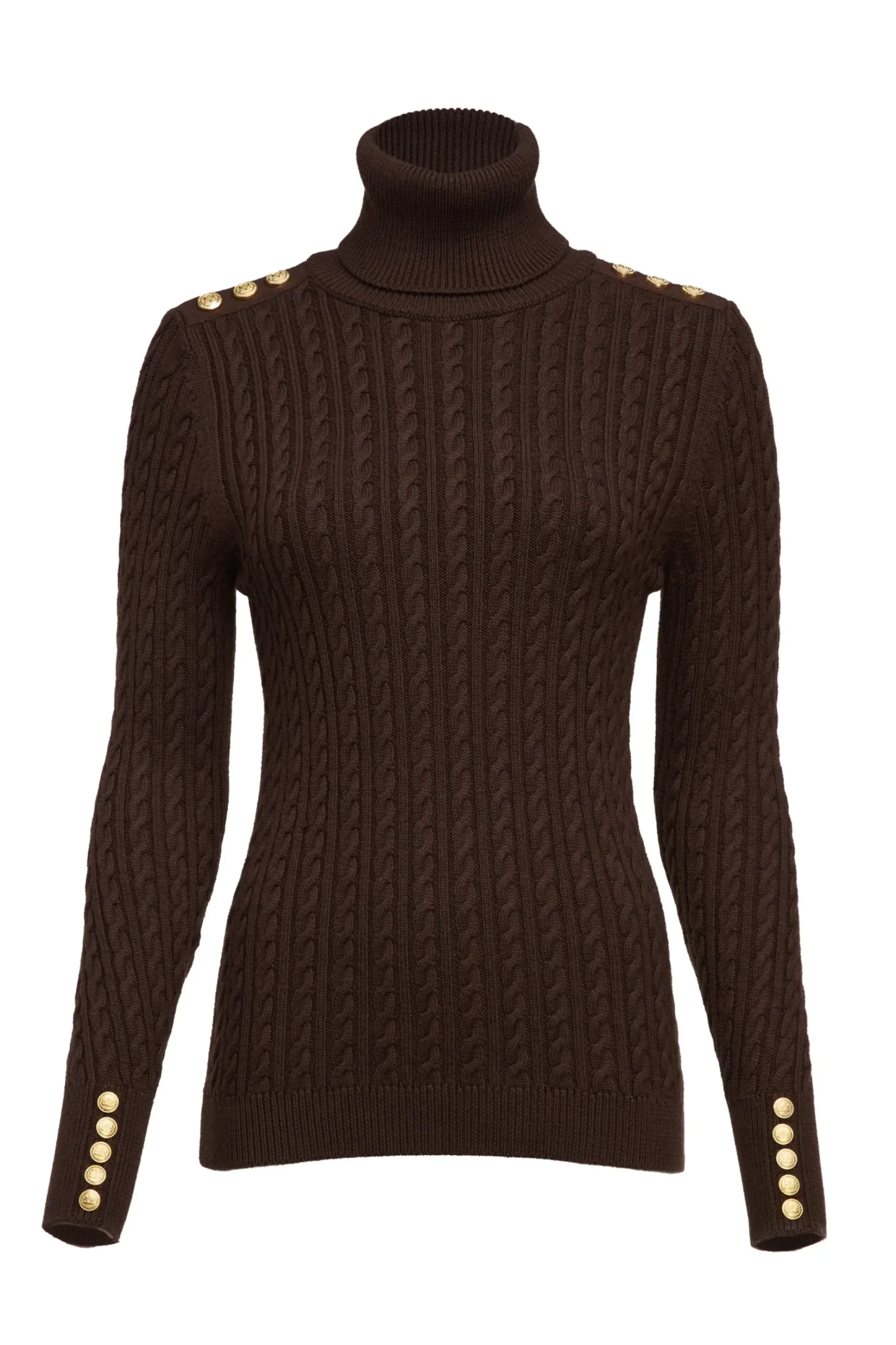 Seattle Roll Neck Cable Knit