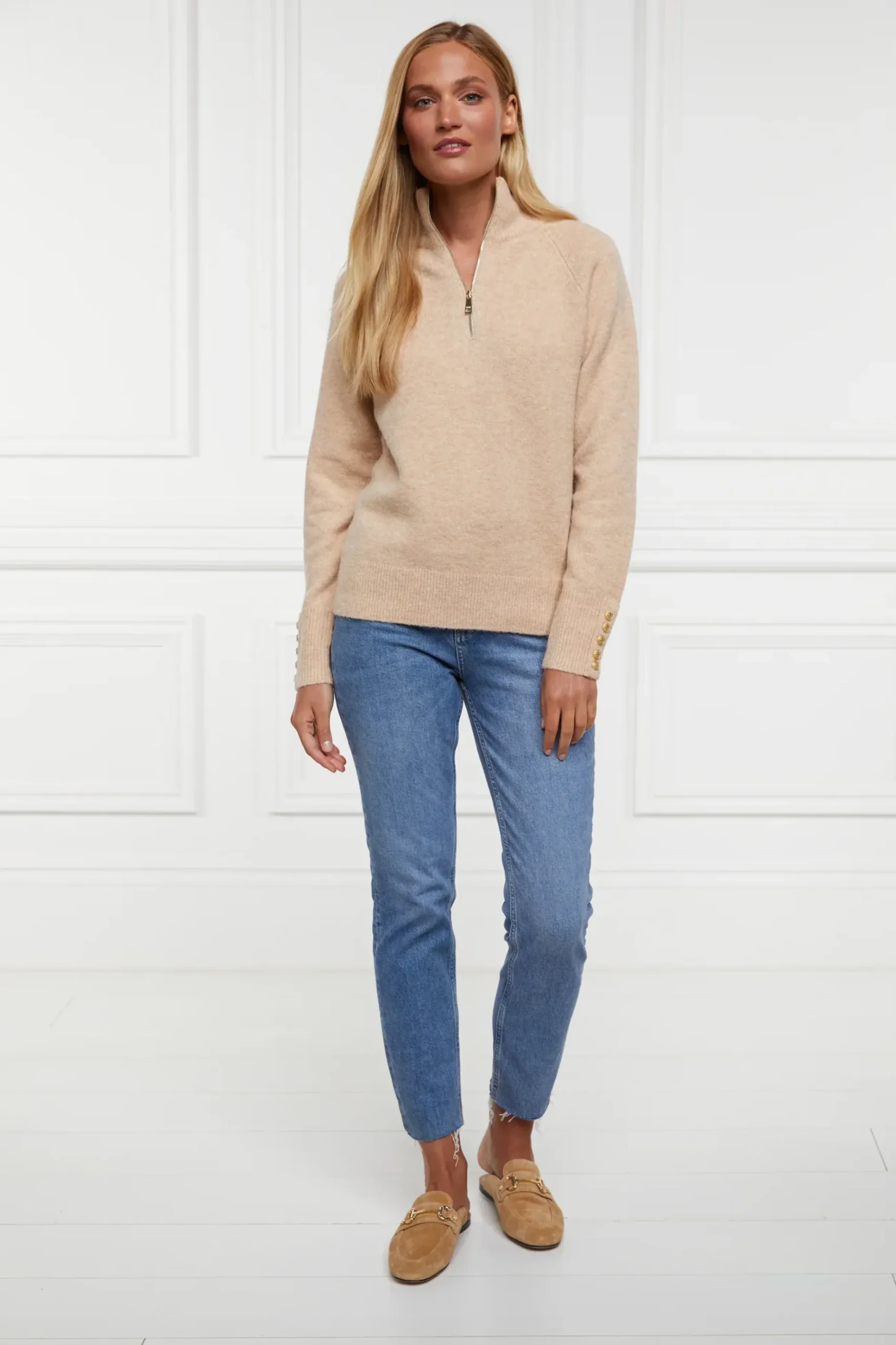 Tori Half Zip Knit
